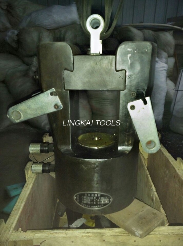 हेक्सागन हेडको साथ ACSR1440 टर्मिनलहरूको लागि 35mm स्ट्रोक 200T हाइड्रोलिक क्रिमिङ उपकरण